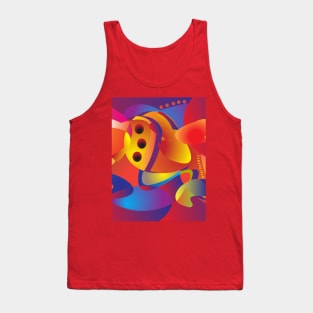 Abstract image with lines and gradient Tank Top